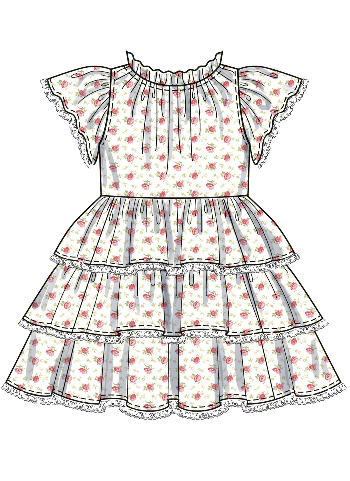 Simplicity S3078 sewing pattern envelope showing a child's dress