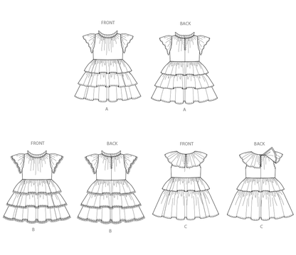 Simplicity S3078 sewing pattern envelope showing a child's dress