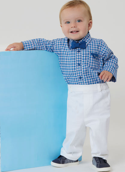 Simplicity S3079 sewing pattern envelope showing baby casual wear