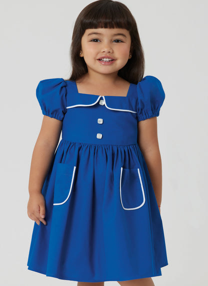 Simplicity S3080 sewing pattern envelope showing a toddler dress