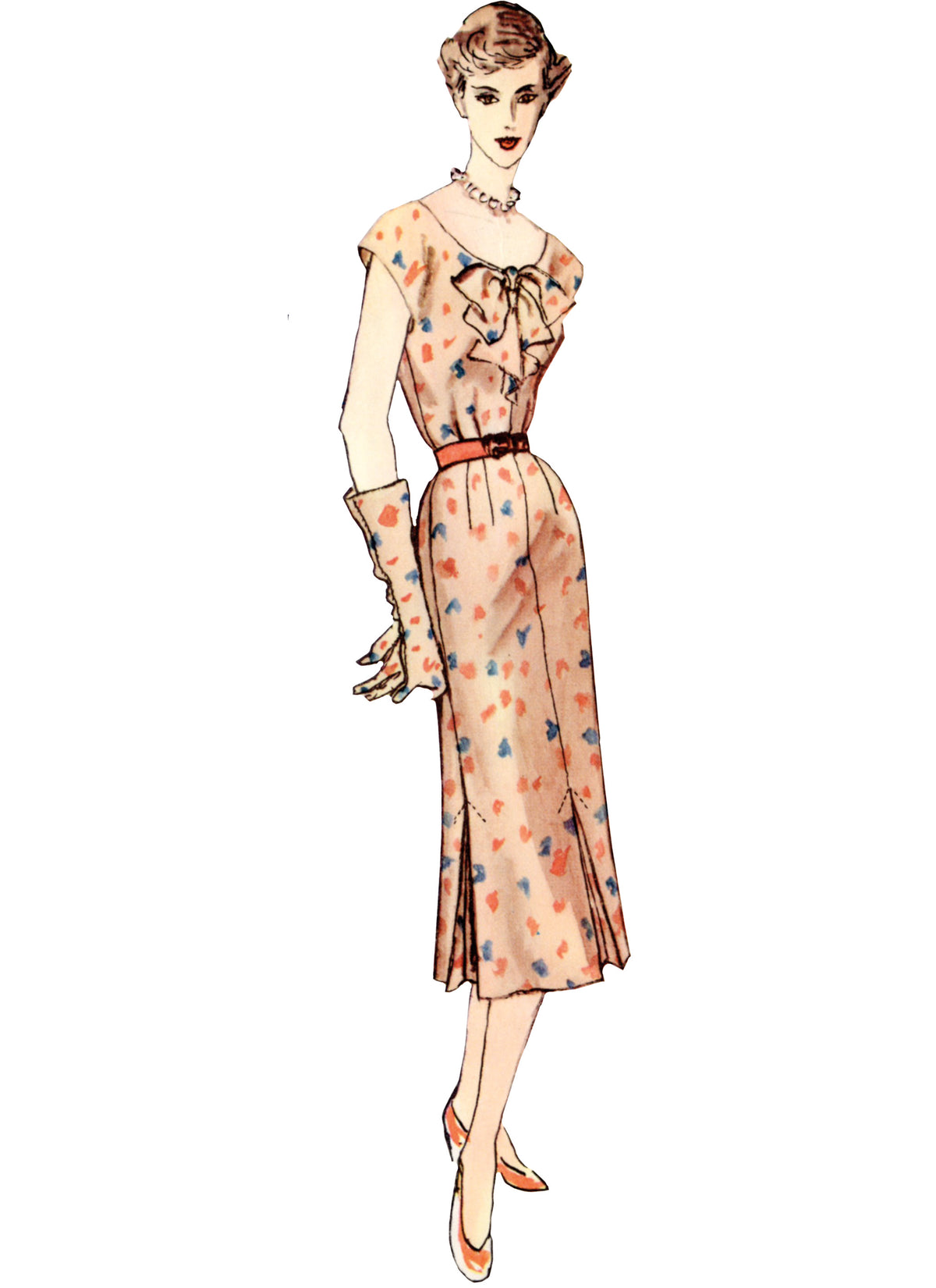 Simplicity S3083 sewing pattern envelope showing a 1950s-style dress and jacket