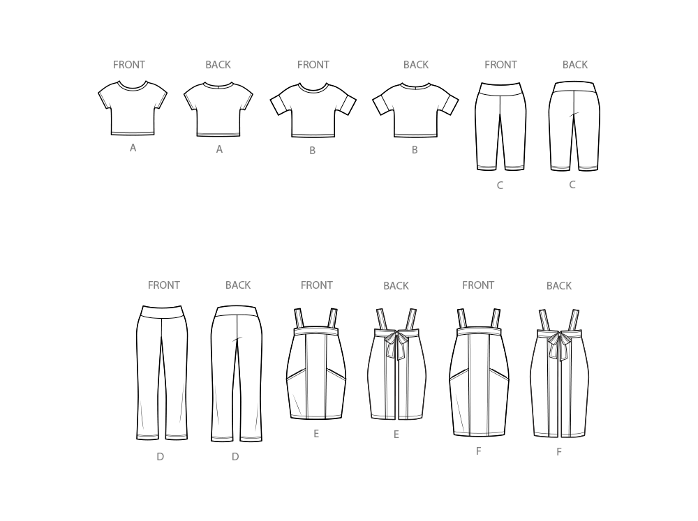 Simplicity S3088 sewing pattern envelope showing aprons