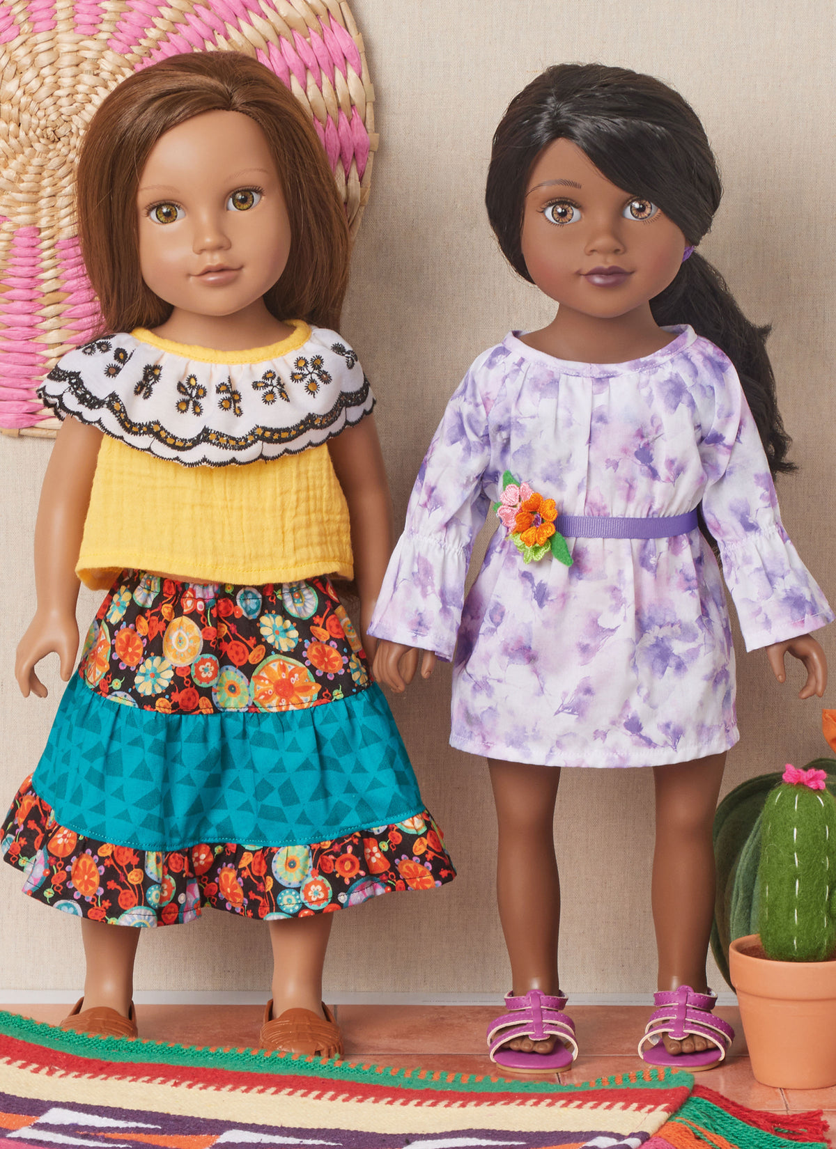 Simplicity S3092 sewing pattern envelope showing doll clothes