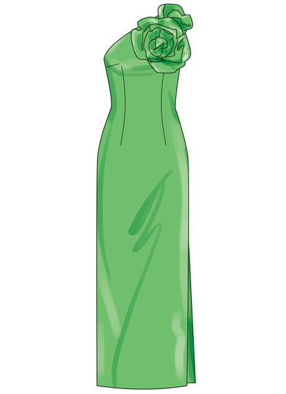 Simplicity S3099 sewing pattern envelope showing a dress