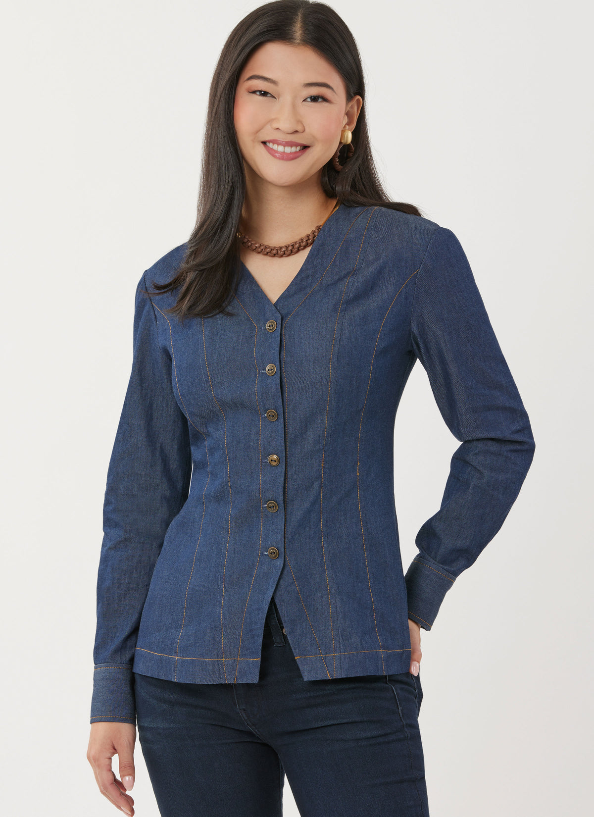 Simplicity S3102 sewing pattern envelope showing tops and waistcoats
