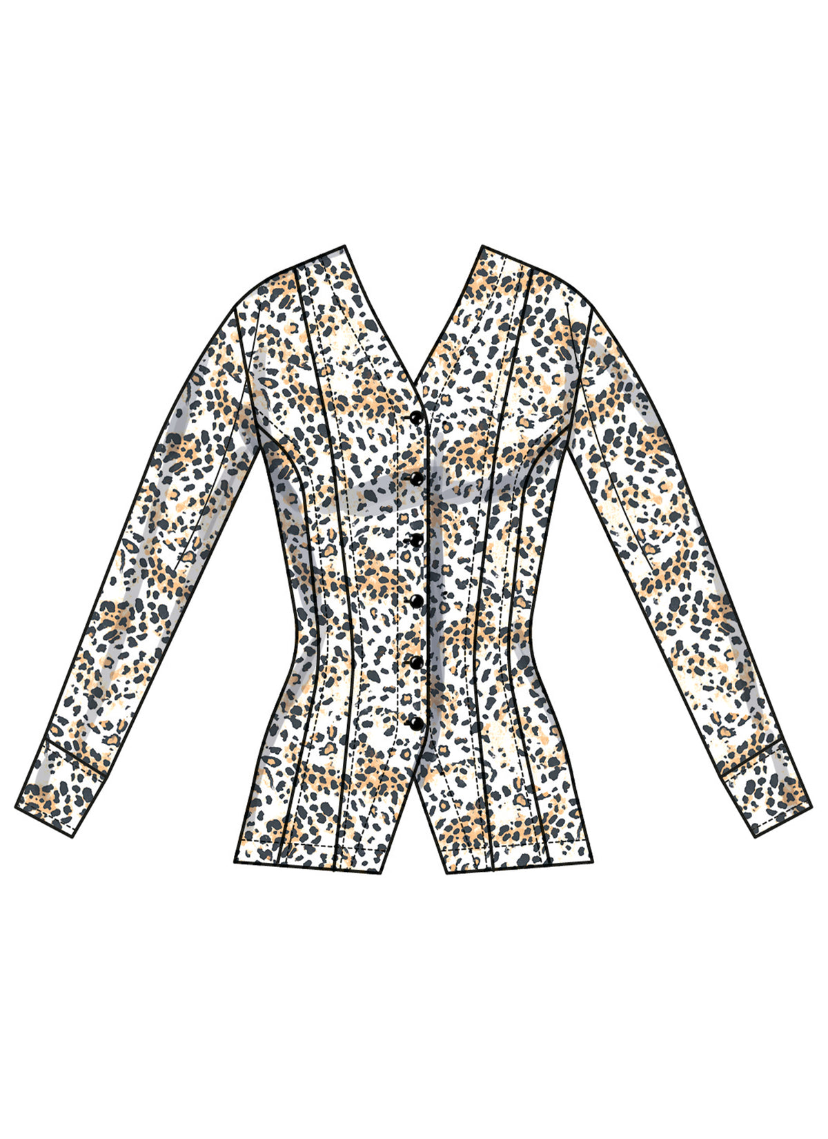 Simplicity S3102 sewing pattern envelope showing tops and waistcoats