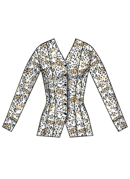 Simplicity S3102 sewing pattern envelope showing tops and waistcoats