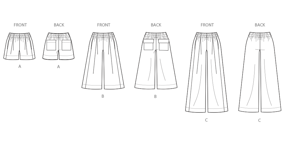 Simplicity S3105 pattern envelope showing a woman wearing a skirt and trousers