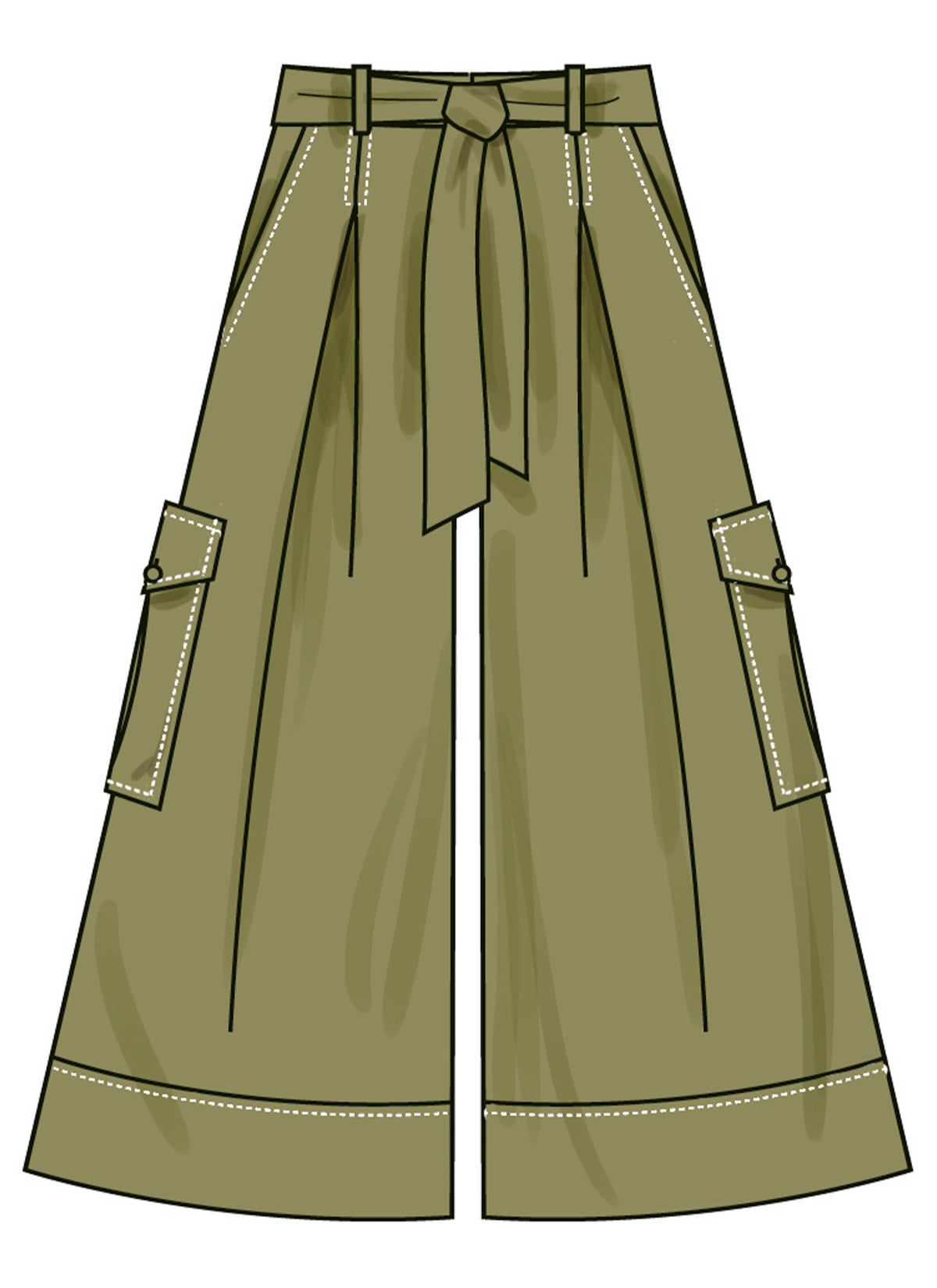 Simplicity S3106 pattern envelope showing a woman wearing a pleated skirt and trousers