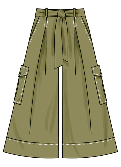 Simplicity S3106 pattern envelope showing a woman wearing a pleated skirt and trousers