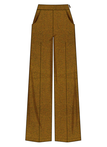 Simplicity S3108 pattern envelope showing women in button front casual wear