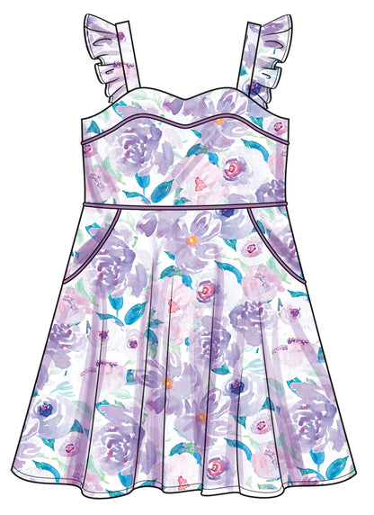 Simplicity S3112 pattern envelope showing toddlers in casual outfits