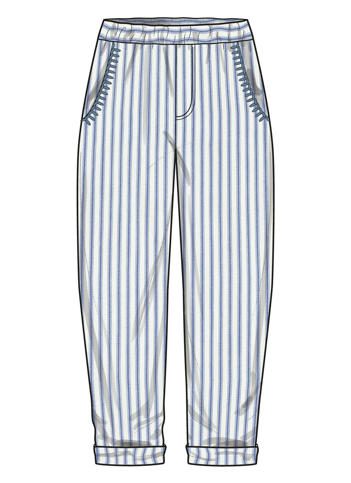 Simplicity S3113 pattern envelope showing girls in casual outfits