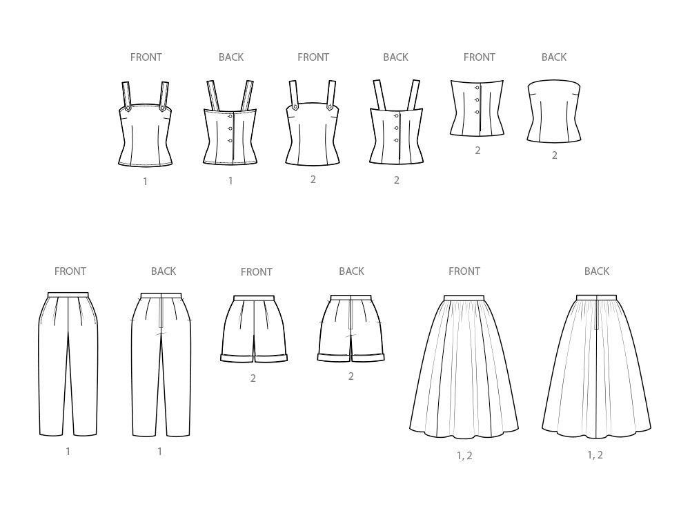 Simplicity S3115 pattern envelope showing women in 1950s style playsuits and skirt