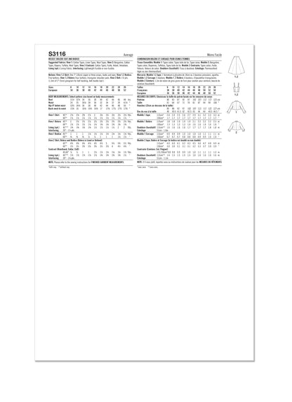 Simplicity S3116 pattern envelope showing women in 1950s style bolero suits