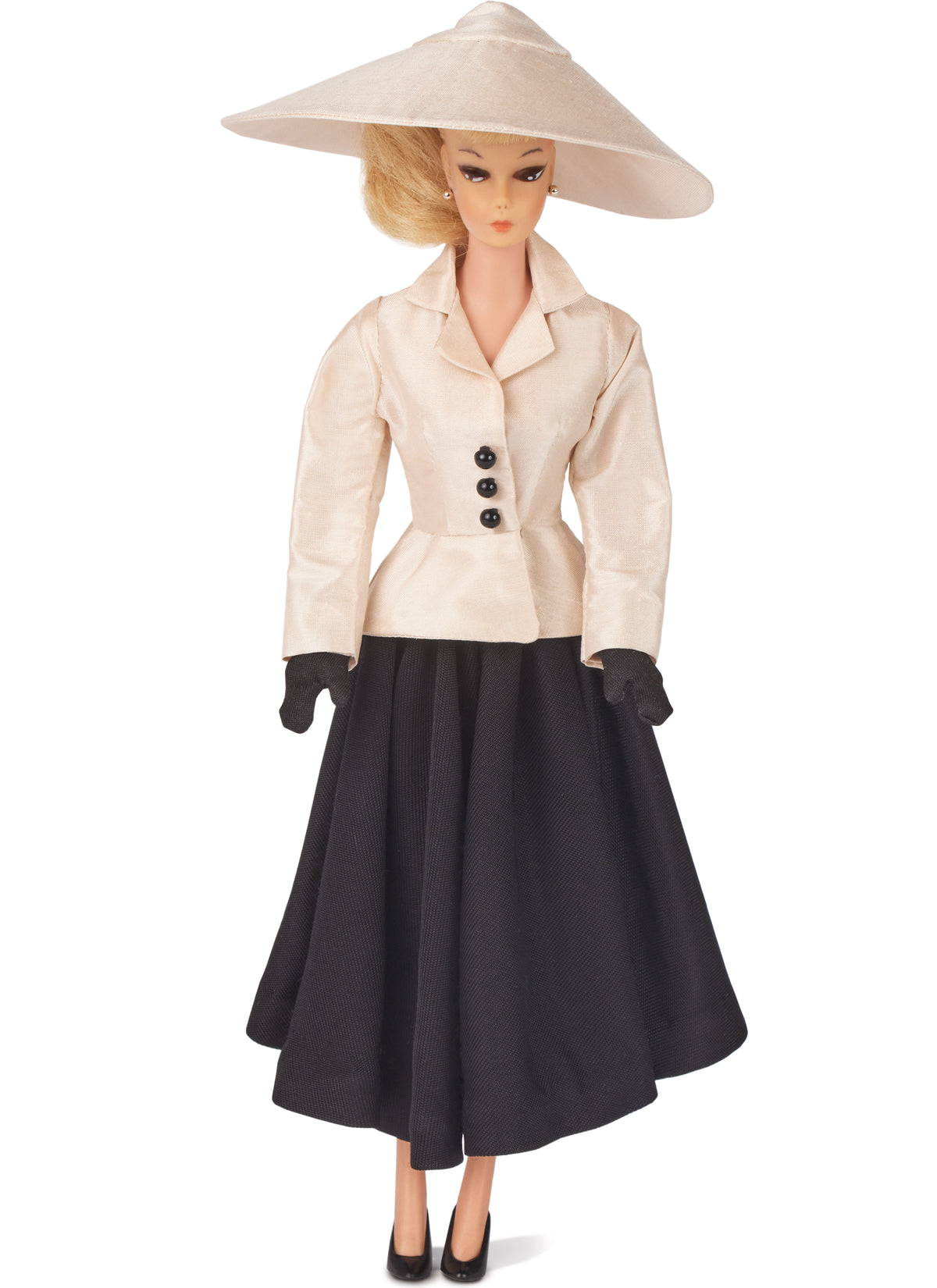Simplicity S3124 pattern envelope showing doll clothes in 1950s style