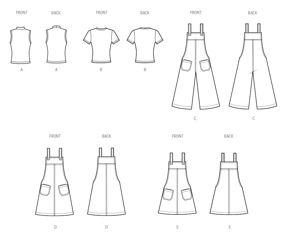 Simplicity S3125 pattern envelope showing women in fitted knit tops