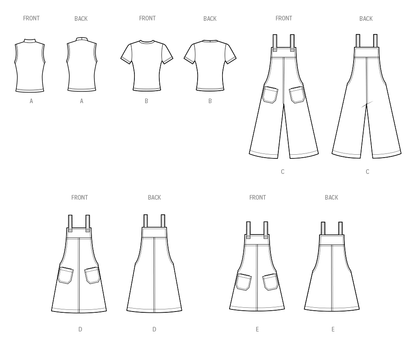 Simplicity S3125 pattern envelope showing women in fitted knit tops