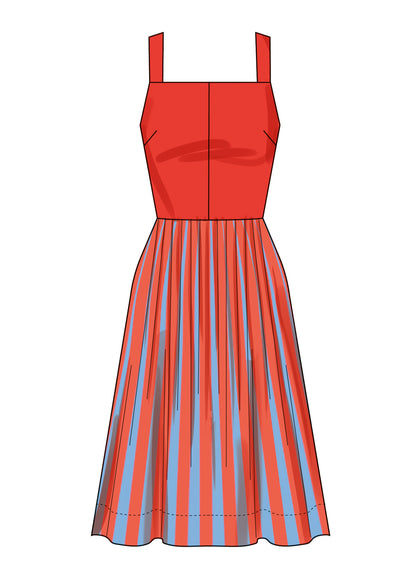 Simplicity S3131 sewing pattern envelope showing a dress