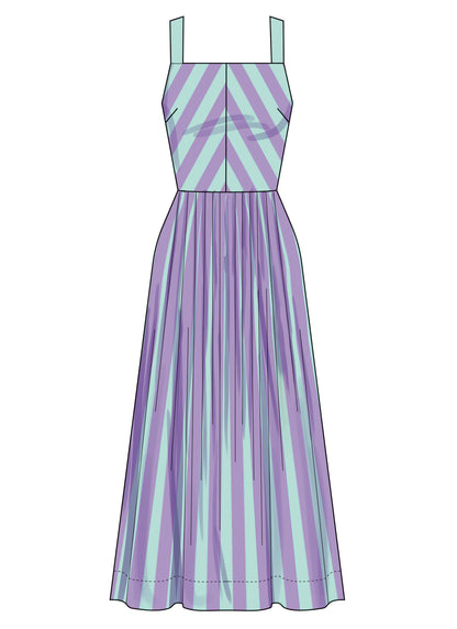 Simplicity S3131 sewing pattern envelope showing a dress