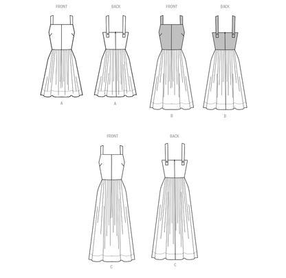 Simplicity S3131 sewing pattern envelope showing a dress