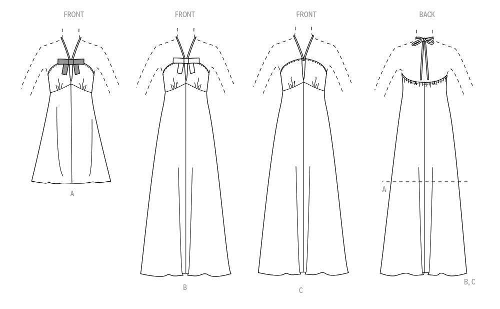 Simplicity S3133 sewing pattern envelope showing a special occasion dress