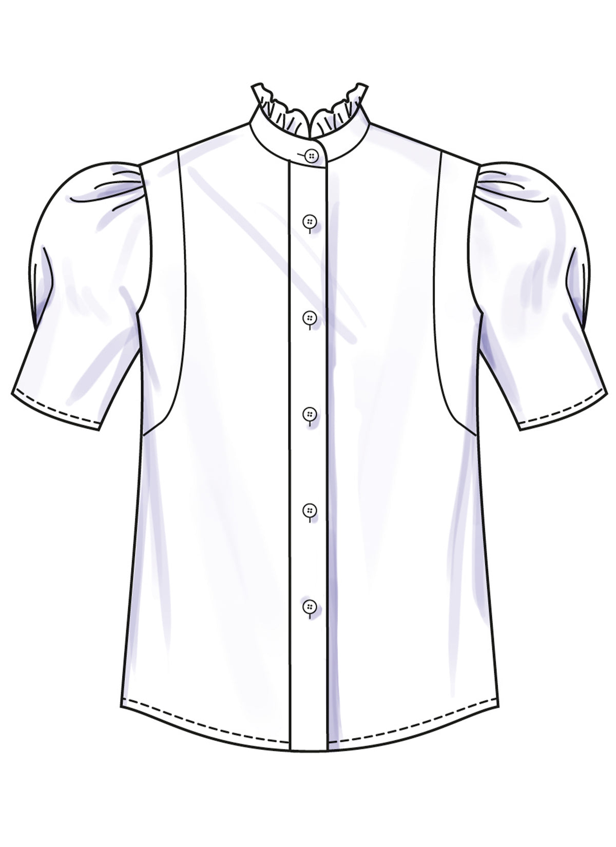 Simplicity S3134 sewing pattern envelope showing a top or waistcoat