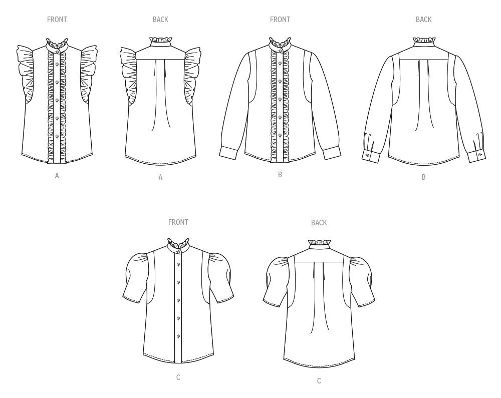 Simplicity S3134 sewing pattern envelope showing a top or waistcoat