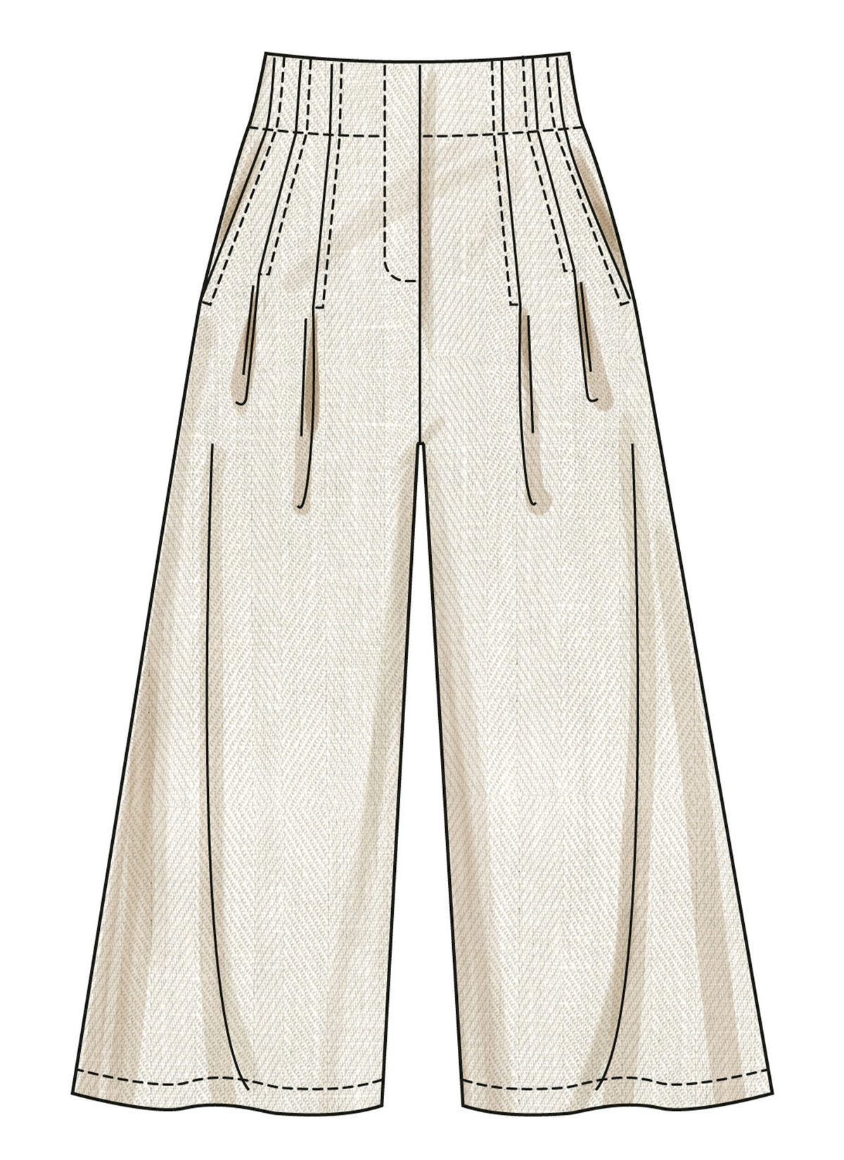Simplicity S3137 sewing pattern envelope showing a skirt or trousers
