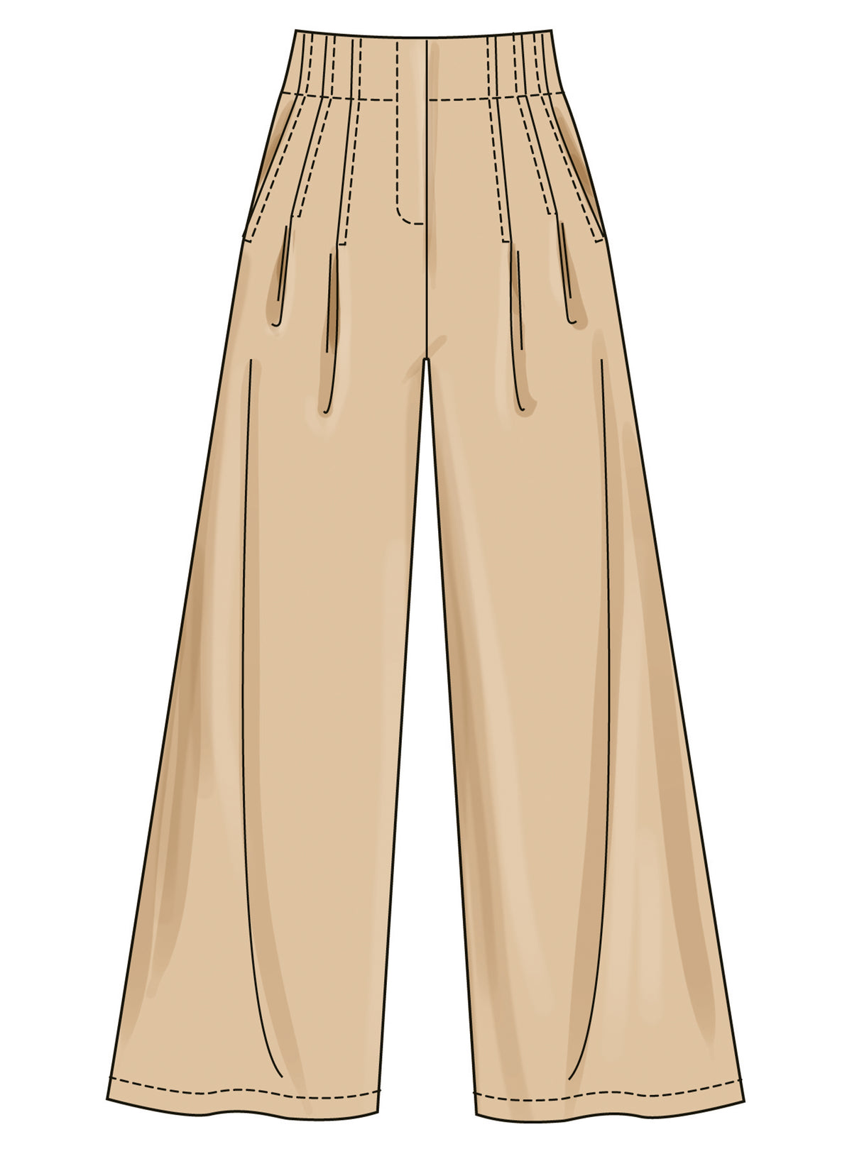 Simplicity S3137 sewing pattern envelope showing a skirt or trousers