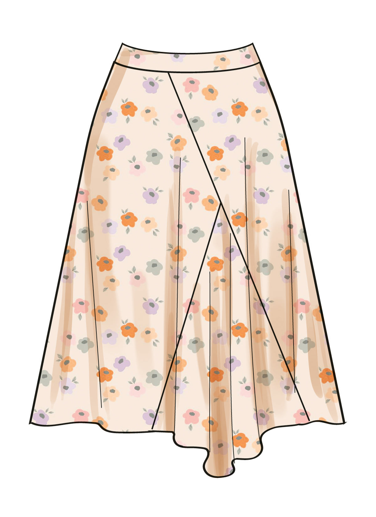 Simplicity S3138 sewing pattern envelope showing a skirt or trousers