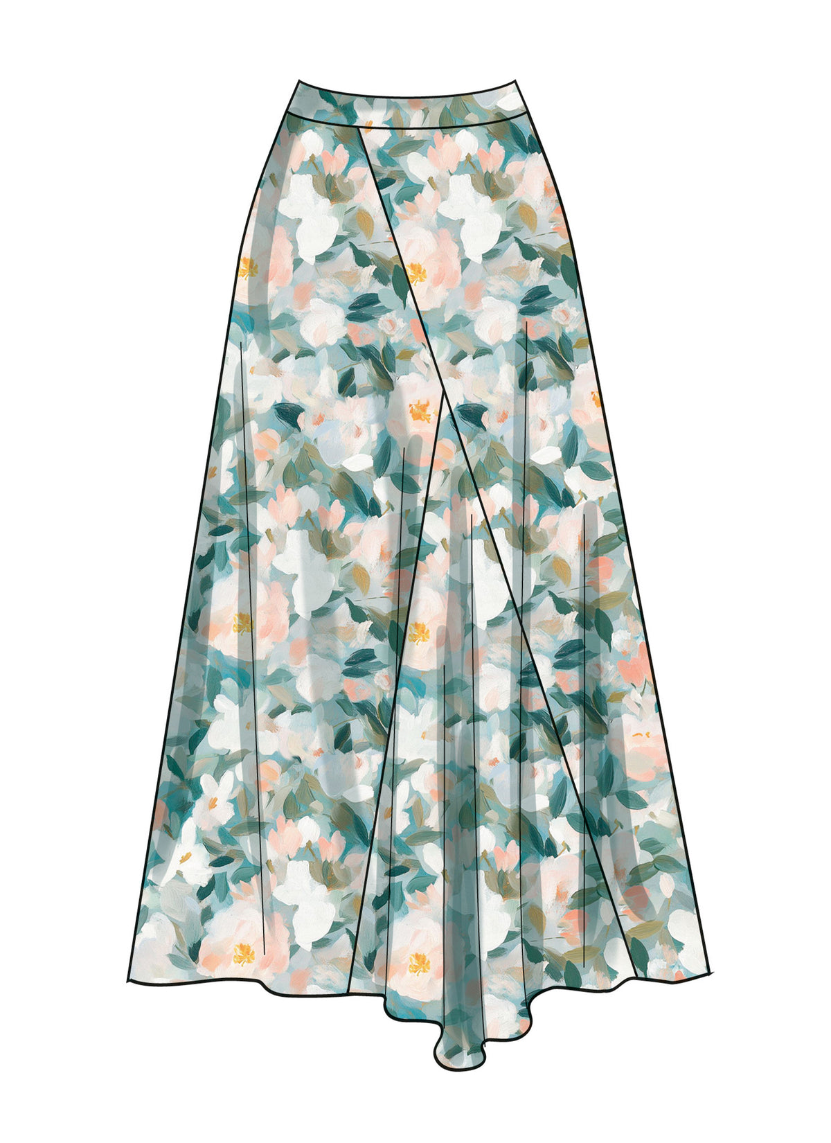 Simplicity S3138 sewing pattern envelope showing a skirt or trousers