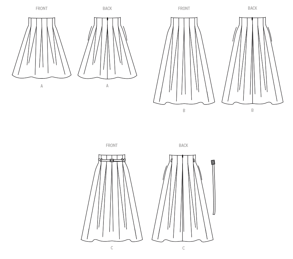Simplicity S3139 sewing pattern envelope showing a skirt or trousers