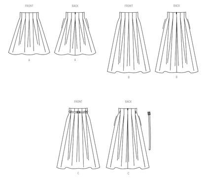 Simplicity S3139 sewing pattern envelope showing a skirt or trousers