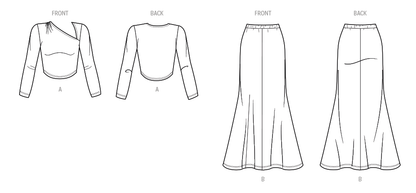 Simplicity S3140 sewing pattern envelope showing casual wear