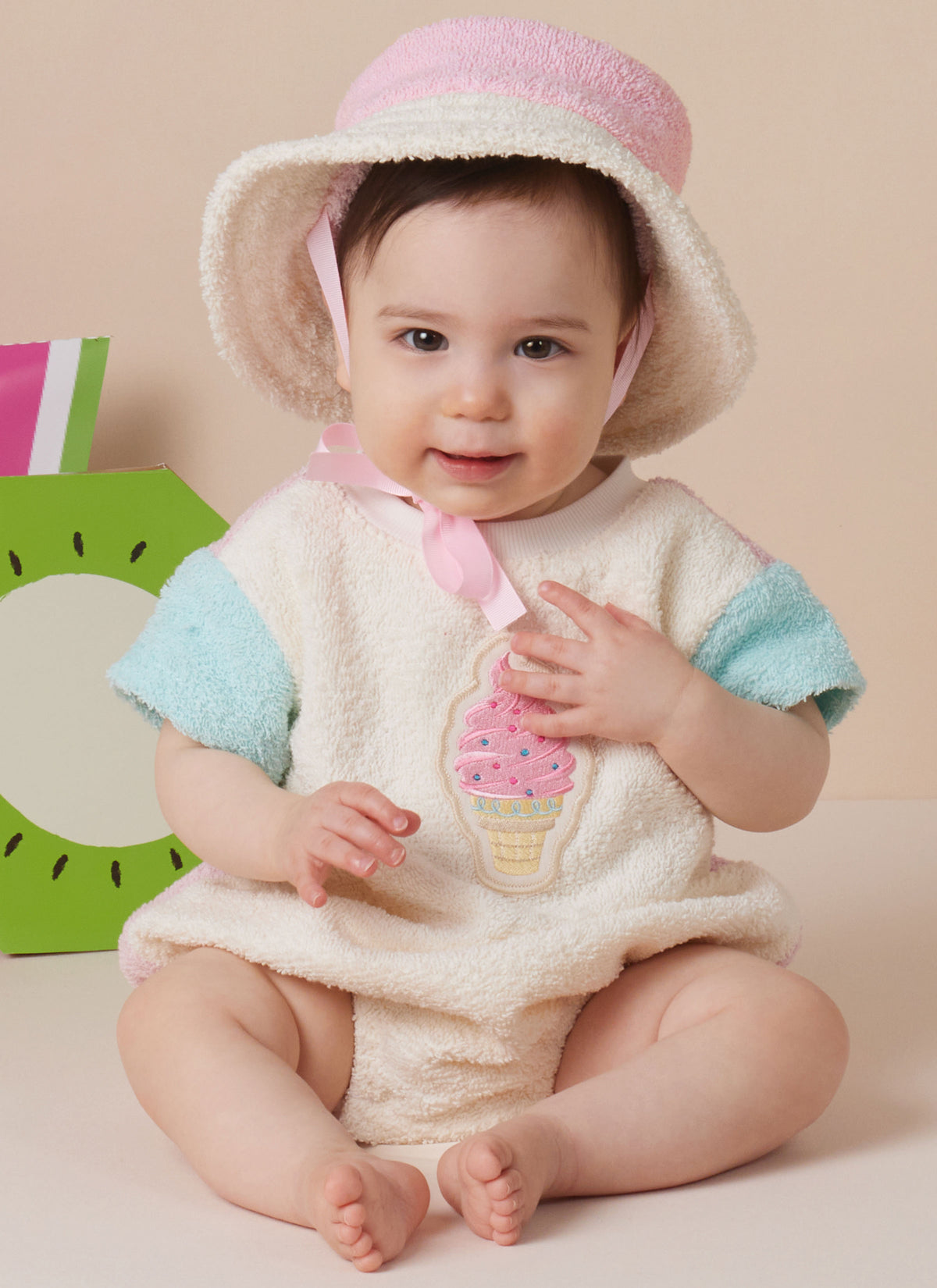 Simplicity S3144 sewing pattern envelope showing baby casual wear
