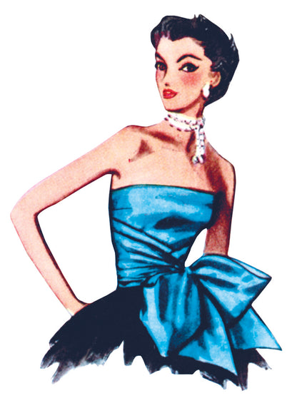 Simplicity S3152 sewing pattern envelope showing a 1950s style halter or strapless bodice