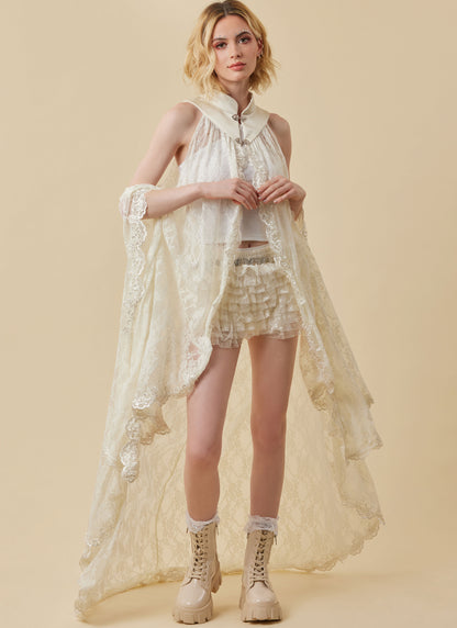 Simplicity S3161 pattern envelope showing sheer flowing capes in four styles