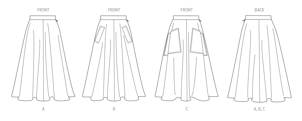 Simplicity S3169 pattern envelope showing a skirt and trousers