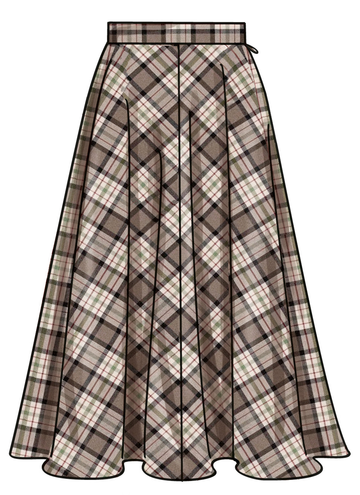 Simplicity S3169 pattern envelope showing a skirt and trousers