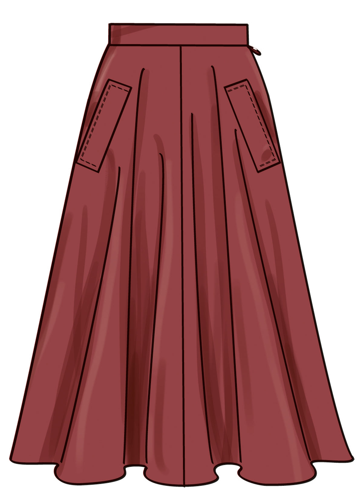 Simplicity S3169 pattern envelope showing a skirt and trousers