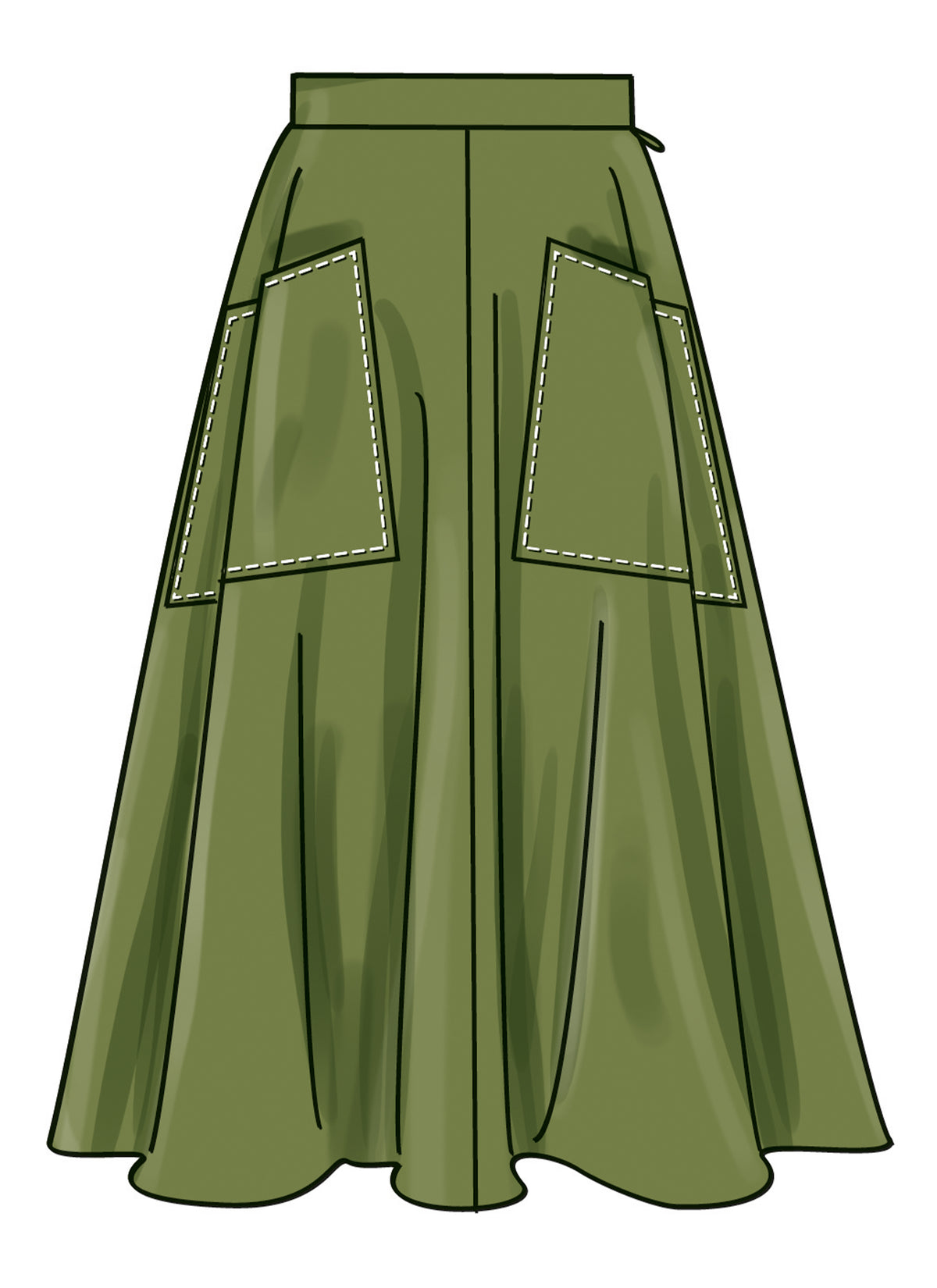 Simplicity S3169 pattern envelope showing a skirt and trousers