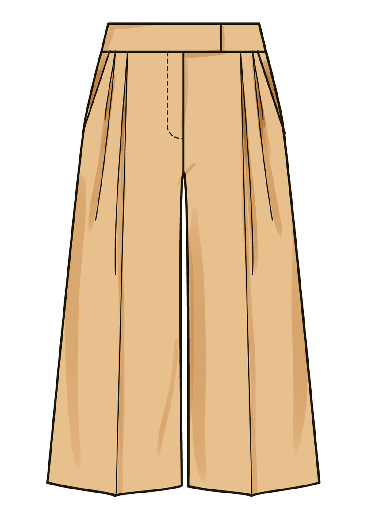 Simplicity S3170 pattern envelope showing a fly front skirt and trousers