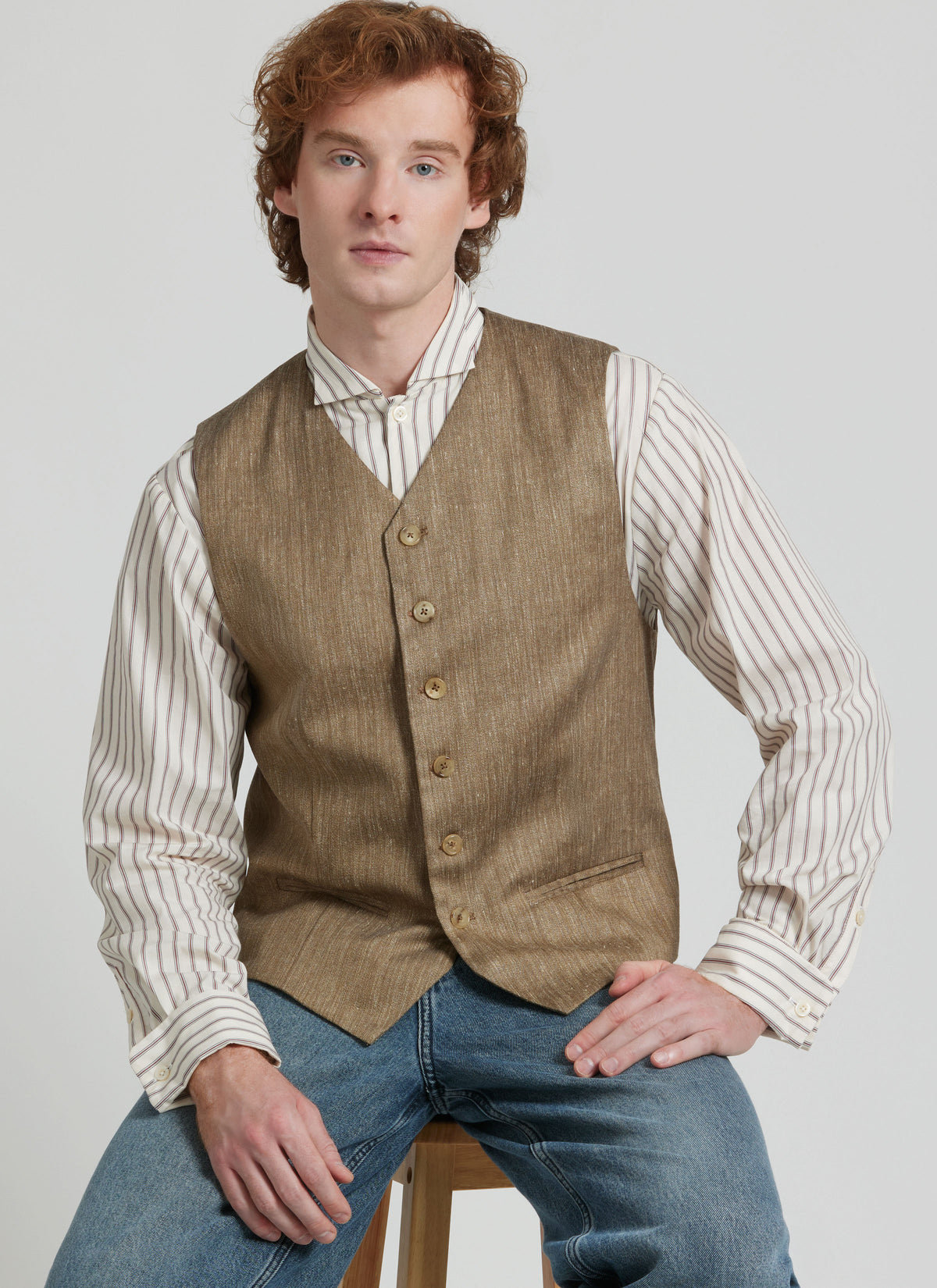 Simplicity S3172 pattern envelope showing a buttoned waistcoat