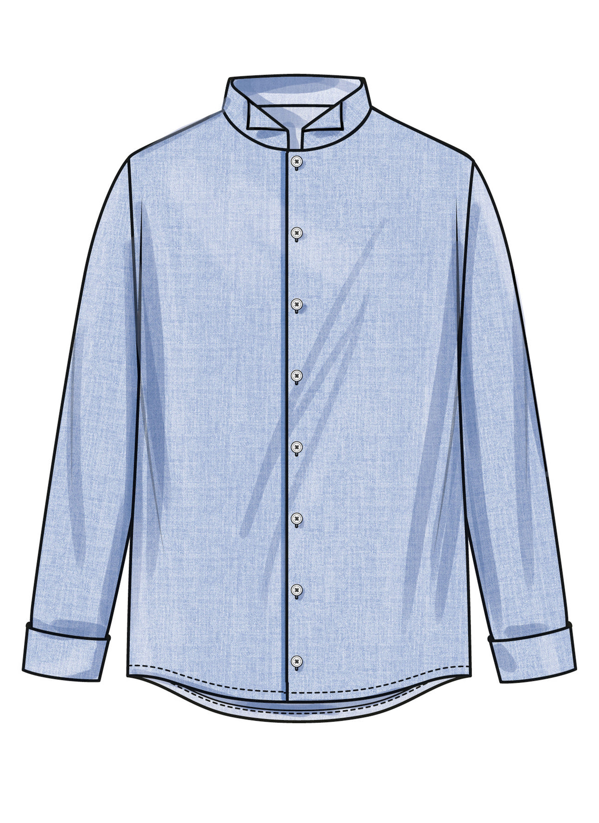 Simplicity S3172 pattern envelope showing a buttoned waistcoat