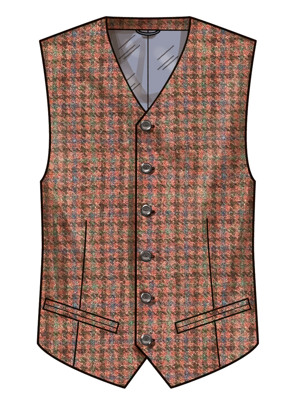 Simplicity S3172 pattern envelope showing a buttoned waistcoat