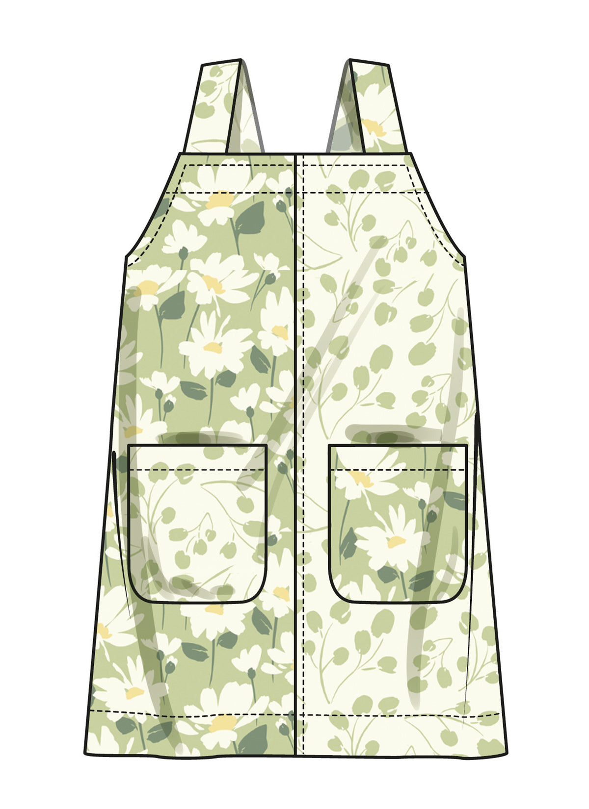 Simplicity S3174 pattern envelope showing a girls' dress with shoulder straps