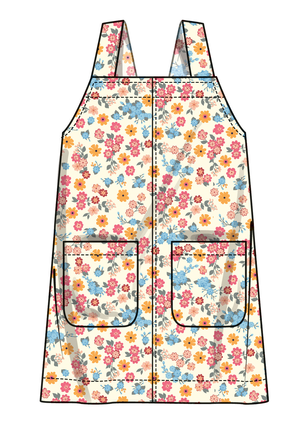 Simplicity S3174 pattern envelope showing a girls' dress with shoulder straps
