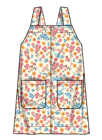 Simplicity S3174 pattern envelope showing a girls' dress with shoulder straps