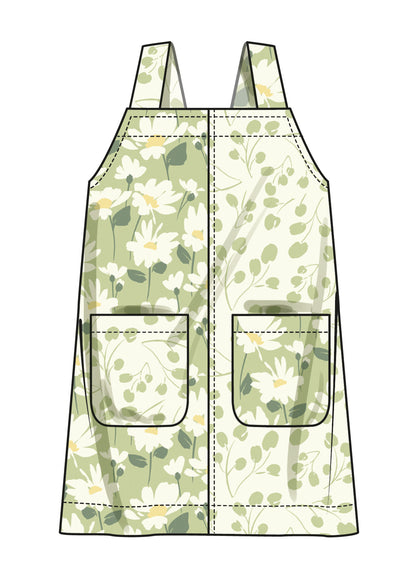 Simplicity S3174 pattern envelope showing a girls' dress with shoulder straps